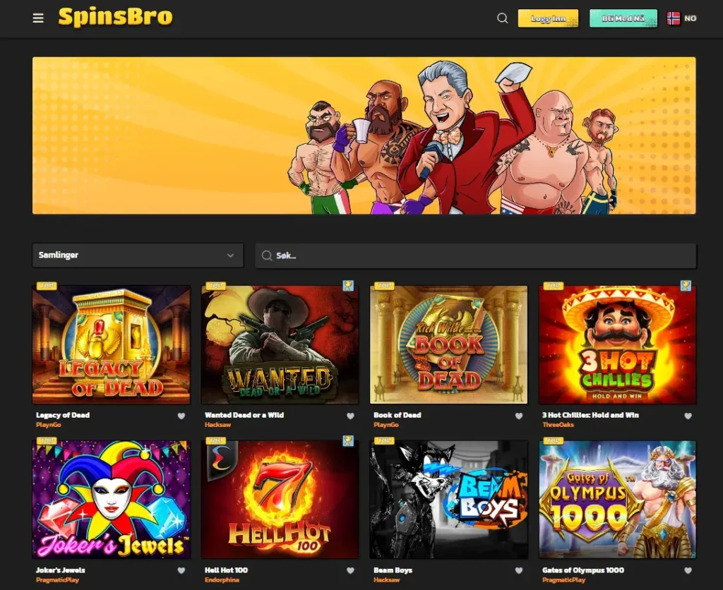 SpinBro Casino - Spilleautomater 