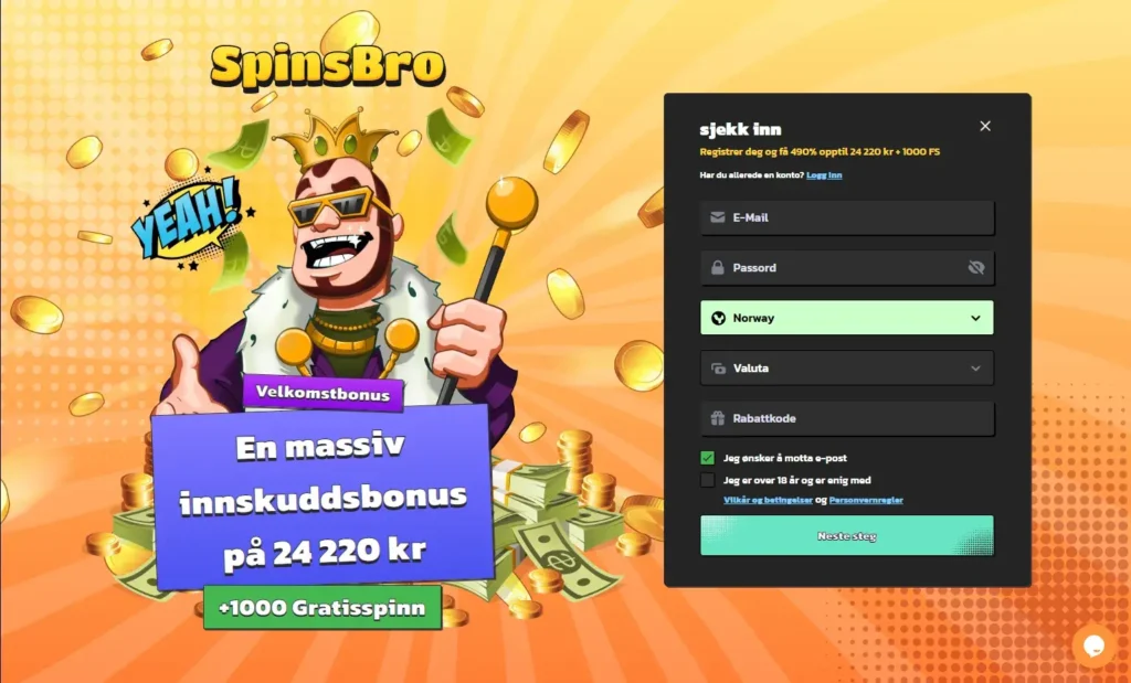 SpinsBro-Casino-Registrer-deg