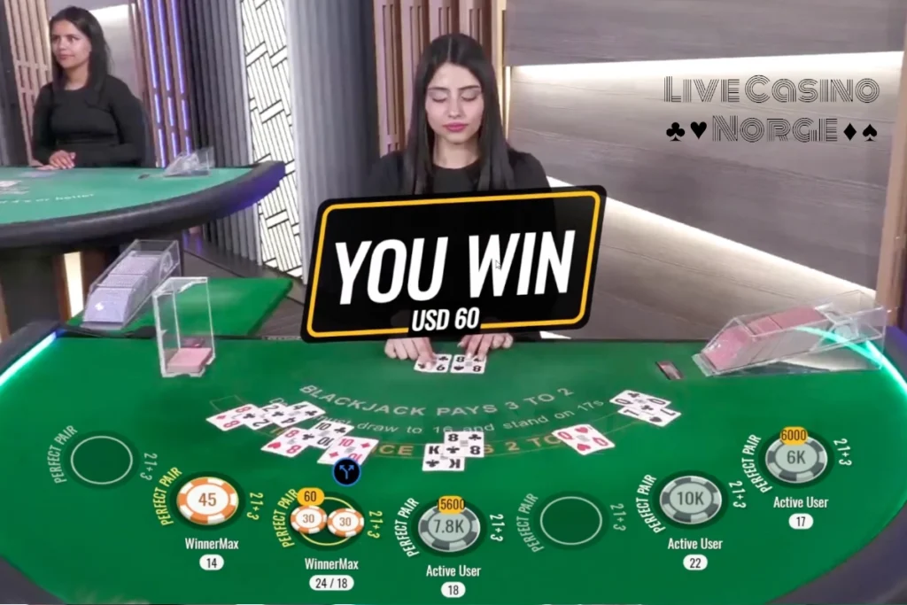 Classic Live Blackjack av Vivo Gaming - Spillresultat