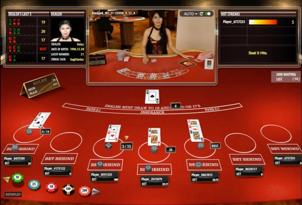 Live Blackjack av Microgaming - Ta din beslutning