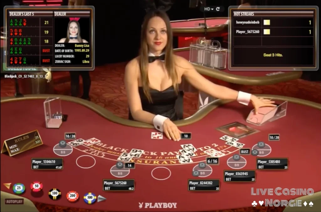 Playboy Blackjack av Microgaming - Ta din beslutning