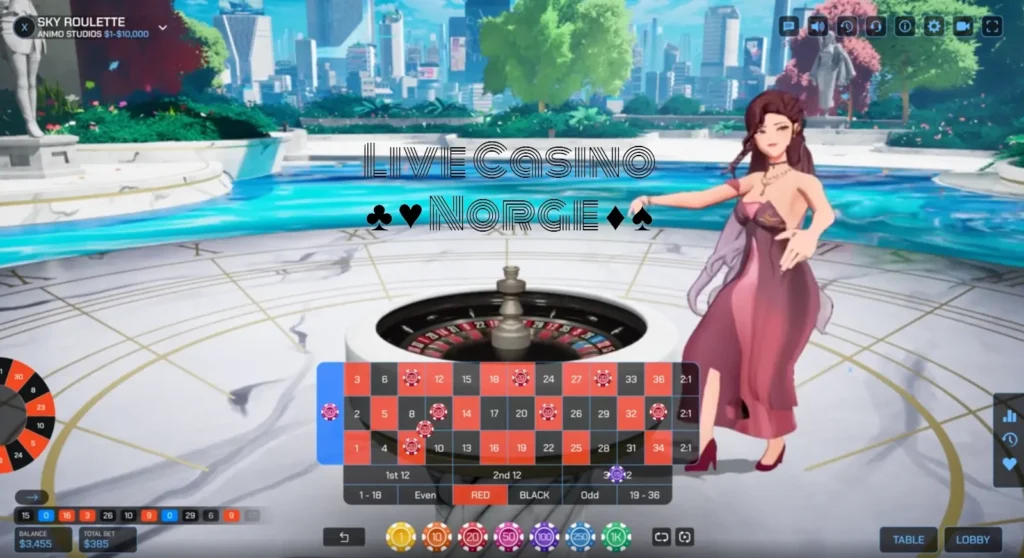 Amino Studios - Første forhåndsvisning av Animated Roulette.